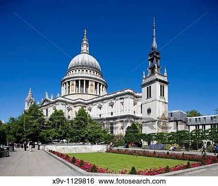 St Paul's Cathedral, London, England. View Large Photo Image Stock Photograph - St Paul's Cathedral, London, England.. Fotosearch