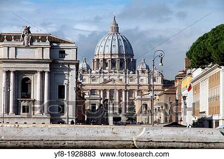 St. Peter's Basilica, St. Peter's Square, Vatican City View Large Photo Image Stock Image - St. Peter's Basilica, St. Peter's Square, Vatican City. Fotosearch
