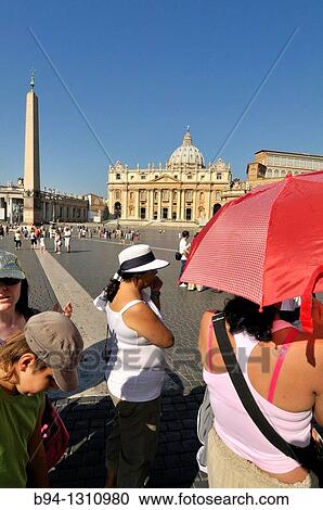 St. Peter's square and St. Peter's Basilica. Vatican city. Rome. Italy. View Large Photo Image Stock Image - St. Peter's square and St. Peter's Basilica. Vatican city. Rome. Italy.. Fotosearch