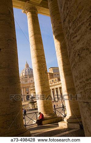 Stock Photo - St. Peter's Square, Rome. Lazio, Italy. Fotosearch