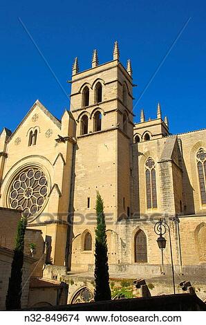 St Pierre cathedral, Montpellier. Herault, Languedoc-Roussillon, France View Large Photo Image Picture - St Pierre cathedral, Montpellier. Herault, Languedoc-Roussillon, France. Fotosearch