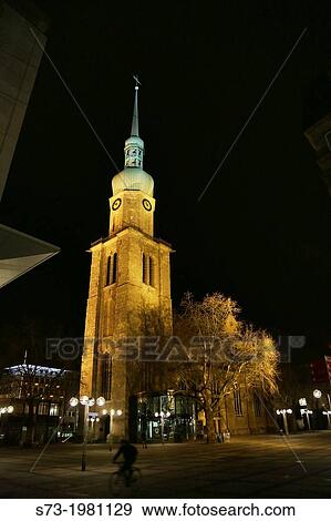 St. Reinoldi Church at night, Dortmund, North Rhine-Westphalia, Germany View Large Photo Image Stock Photo - St. Reinoldi Church at night, Dortmund, North Rhine-Westphalia, Germany. Fotosearch