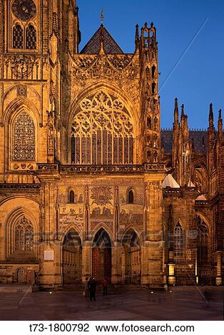 Stock Image - St. Vitus Cathedral, Prague, Czechia. Fotosearch