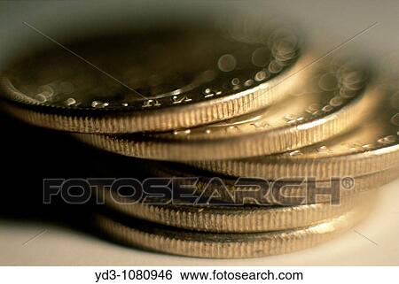 Stack of silver dollar coins, US currency View Large Photo Image Stock Photograph - Stack of silver dollar coins, US currency. Fotosearch