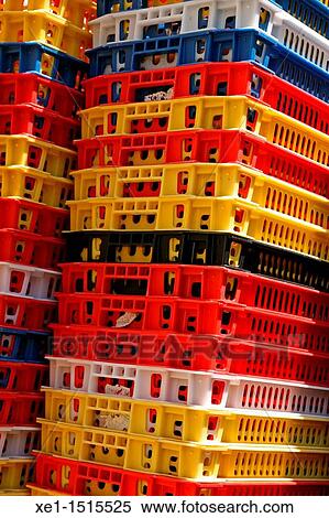 Stackable Plastic Boxes View Large Photo Image Stock Photography - Stackable Plastic Boxes. Fotosearch