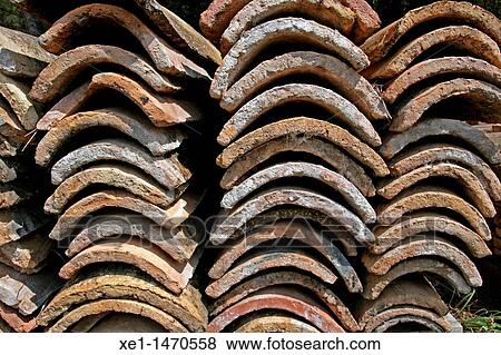 Stock Photo - Stacked tiles. Fotosearch