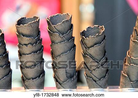 Stacked up ice-cream wavers Madrid View Large Photo Image Stock Photo - Stacked up ice-cream wavers Madrid. Fotosearch