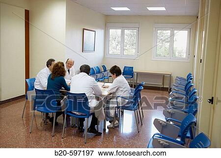 Stock Photo - Staff meeting. Hospital de Zumarraga, Gipuzkoa, Euskadi, Spain. Fotosearch