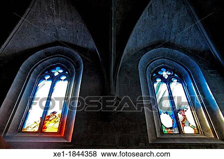stained glass, church of Santa Maria, s XIII, Verdu, Catalonia, Spain View Large Photo Image Stock Photo - stained glass, church of Santa Maria, s XIII, Verdu, Catalonia, Spain. Fotosearch