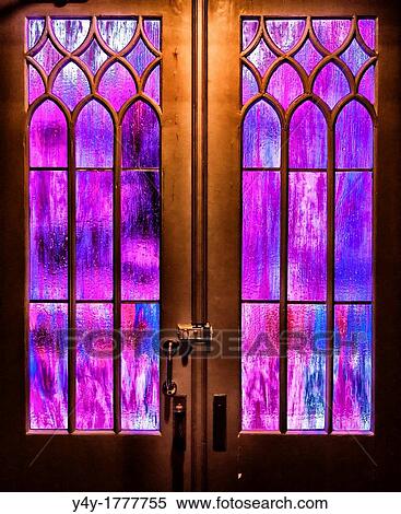 Stock Photography - Stained glass Flagler Memorial Presbyterian Church St Augustine, FL, USA. Fotosearch