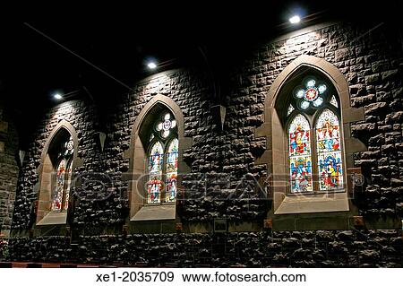 Stock Photo - Stained glass, St. Andrew's church, Fort William, Scotland, UK. Fotosearch