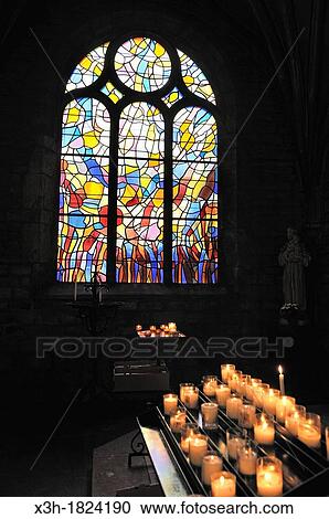 stained-glass window in St-Benigne Church of Pontarlier designed by the French painter Alfred Manessier 1911-1993, Doubs departement, Franche-Comte region, France Europe View Large Photo Image Stock Image - stained-glass window in St-Benigne Church of Pontarlier designed by the French painter Alfred Manessier 1911-1993, Doubs departement, Franche-Comte region, France Europe. Fotosearch