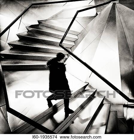 Stainless steel staircase in the entrace to Caixa Forum building, Madrid, Spain View Large Photo Image Picture - Stainless steel staircase in the entrace to Caixa Forum building, Madrid, Spain. Fotosearch