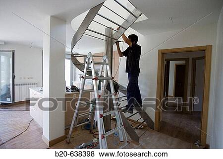 Stock Photo - Staircase in home. Fotosearch