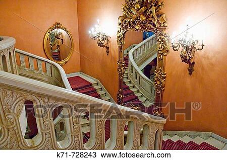 Staircases and interior architecture and design of the Marriott Hotel Zamalek in Cairo, Egypt View Large Photo Image Stock Image - Staircases and interior architecture and design of the Marriott Hotel Zamalek in Cairo, Egypt. Fotosearch