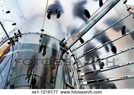 Stock Photo - stairs, Apple, New York, USA. Fotosearch