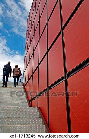 Stock Photography - stairs, civic center, Campllong, Catalonia, Spain. Fotosearch