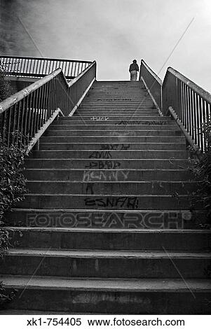 Stairs over M40 beltway, Madrid, Spain View Large Photo Image Stock Photography - Stairs over M40 beltway, Madrid, Spain. Fotosearch