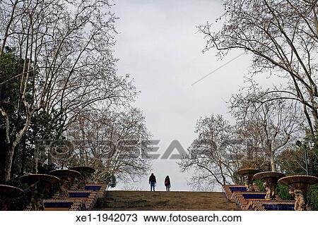 stairs, walk, Montjuic, Barcelona, Catalonia, Spain View Large Photo Image Stock Image - stairs, walk, Montjuic, Barcelona, Catalonia, Spain. Fotosearch