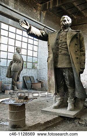 Stalin and Lennin statues. Tirana. Albania. View Large Photo Image Stock Photo - Stalin and Lennin statues. Tirana. Albania.. Fotosearch