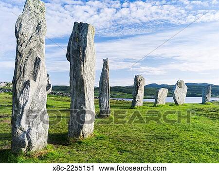 Standing Stones of Callanish (Callanish 1) on the Isle of Lewis in the Outer Hebrides. View Large Photo Image Stock Image - Standing Stones of Callanish (Callanish 1) on the Isle of Lewis in the Outer Hebrides.. Fotosearch