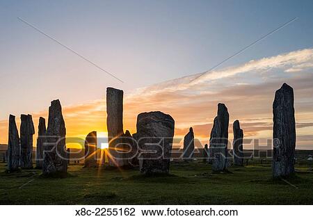 Standing Stones of Callanish (Callanish 1) on the Isle of Lewis in the Outer Hebrides. View Large Photo Image Stock Image - Standing Stones of Callanish (Callanish 1) on the Isle of Lewis in the Outer Hebrides.. Fotosearch