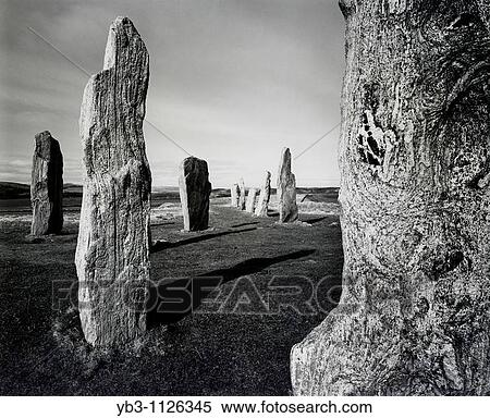 Standing Stones of Callanish, Isle of Lewis, Scotland View Large Photo Image Stock Photography - Standing Stones of Callanish, Isle of Lewis, Scotland. Fotosearch