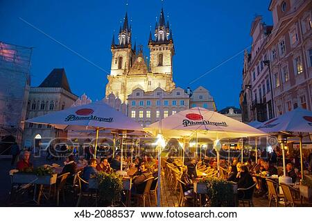 Stock Photo - Staromestske namesti the old town square Prague Czech Republic Europe.. Fotosearch