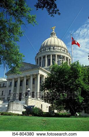 Stock Image - State Capitol Building Jackson Mississippi. Fotosearch