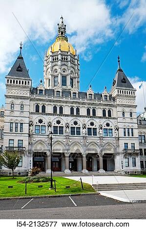 State Capitol Building Statehouse Hartford Connecticut CT Capital James G. Batterson and Richard M. Upjohn architects. View Large Photo Image Stock Photo - State Capitol Building Statehouse Hartford Connecticut CT Capital James G. Batterson and Richard M. Upjohn architects.. Fotosearch