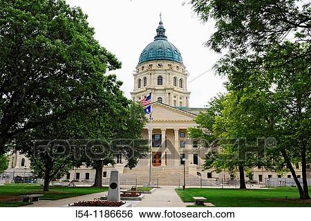 State Capitol Building Topeka Kansas View Large Photo Image Stock Photograph - State Capitol Building Topeka Kansas. Fotosearch