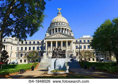 State Capitol Jackson Mississippi MS US View Large Photo Image Stock Photograph - State Capitol Jackson Mississippi MS US. Fotosearch