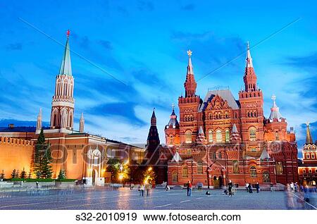 State History Museum in Red Square, Moscow, Russia. View Large Photo Image Stock Photo - State History Museum in Red Square, Moscow, Russia.. Fotosearch