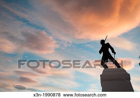 Stock Photo - Statue in Punta Arenas Chile.. Fotosearch