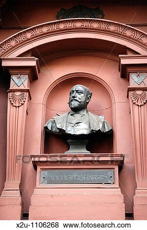 Statue of Augustus Harris, outside the Theatre Royal Drury Lane, London, England View Large Photo Image Stock Photo - Statue of Augustus Harris, outside the Theatre Royal Drury Lane, London, England. Fotosearch