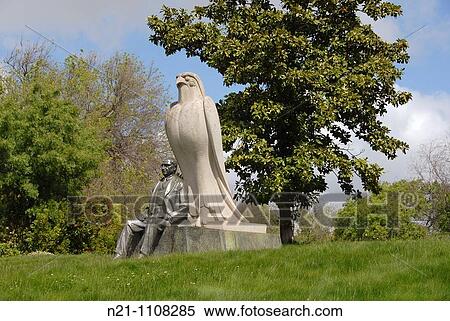 Stock Photography - Statue of Calouste Gulbenkian, founder of the museum that holds his name. Lisbon, Portugal, Europe. Fotosearch