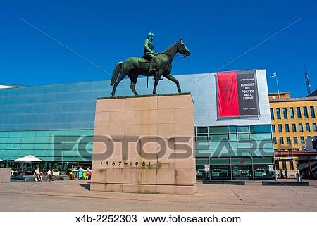 Statue of Carl Gustav Mannerheim, Finnish general and president, in front Kiasma building (1998), Mannerheimintie, Helsinki, Finland, Europe. View Large Photo Image Stock Image - Statue of Carl Gustav Mannerheim, Finnish general and president, in front Kiasma building (1998), Mannerheimintie, Helsinki, Finland, Europe.. Fotosearch