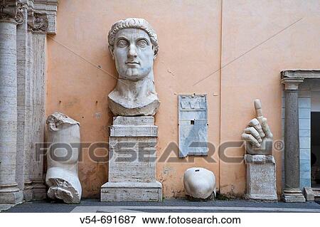 Statue of Constantine, Palazzo dei Conservatori, Capitoline Museums, Rome, Italy View Large Photo Image Stock Photo - Statue of Constantine, Palazzo dei Conservatori, Capitoline Museums, Rome, Italy. Fotosearch