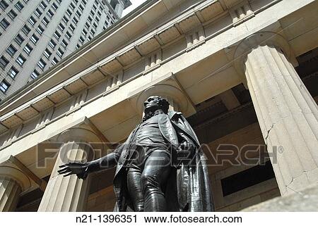 Statue of George Washington in front of the Federal Hall National Memorial. Wall Street. Financial District. Downtown Manhattan. New York, New York. USA. View Large Photo Image Stock Image - Statue of George Washington in front of the Federal Hall National Memorial. Wall Street. Financial District. Downtown Manhattan. New York, New York. USA.. Fotosearch