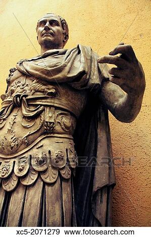 Statue of Julius Caesar as Imperator, Museo della Civilt? Romana, Rome, Italy. View Large Photo Image Stock Photo - Statue of Julius Caesar as Imperator, Museo della Civilt? Romana, Rome, Italy.. Fotosearch