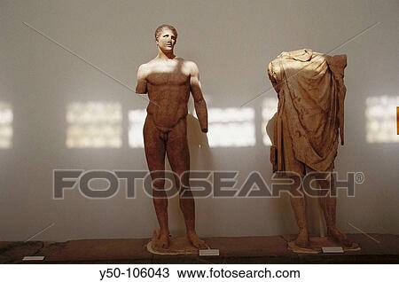 Statue of the athlete Hagias (marble copy of a bronze original 340 B. C. ) in museum at Delphi archaeological site. Peloponnese, Greece View Large Photo Image Stock Image - Statue of the athlete Hagias (marble copy of a bronze original 340 B. C. ) in museum at Delphi archaeological site. Peloponnese, Greece. Fotosearch