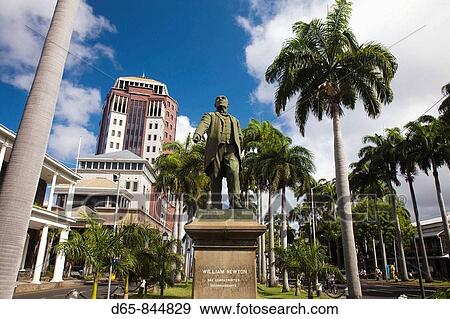 Statue of William Newton in Place S. Bissoondoyal, Port Louis, Mauritius View Large Photo Image Stock Photo - Statue of William Newton in Place S. Bissoondoyal, Port Louis, Mauritius. Fotosearch