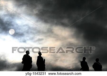statues on top of colonnade at st peter's square in rome View Large Photo Image Stock Image - statues on top of colonnade at st peter's square in rome. Fotosearch