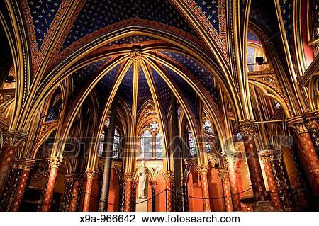 Stock Image - Ste Chapelle, Ile de la Cite, Paris, France, Europe. Fotosearch