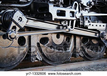 Stock Photograph - Steam engine locomotive. Fotosearch