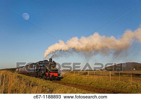 Steam Locomotive Poppyline Norfolk UK Winter View Large Photo Image Stock Image - Steam Locomotive Poppyline Norfolk UK Winter. Fotosearch