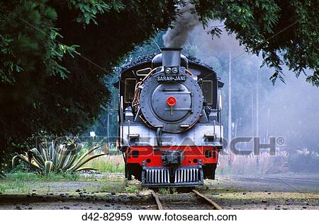 Stock Photo - Steam train. South Africa. Fotosearch