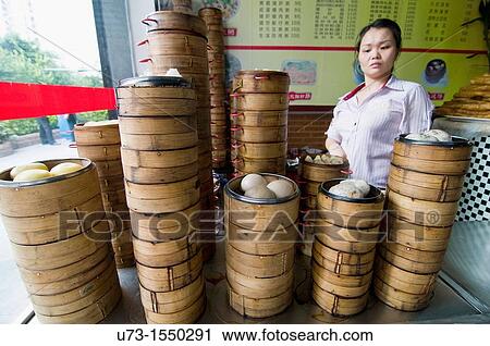 Steamed dumplings and bread sold in the markets of Shenzhen. View Large Photo Image Stock Image - Steamed dumplings and bread sold in the markets of Shenzhen.. Fotosearch