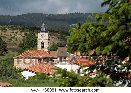 Steeple of the Church of Santiago el Mayor, Guadalaviar, Universal Mounts, Teruel, Spain, Europe View Large Photo Image Stock Image - Steeple of the Church of Santiago el Mayor, Guadalaviar, Universal Mounts, Teruel, Spain, Europe. Fotosearch