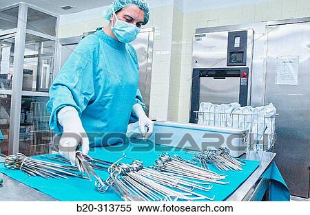 Sterilization works at surgery division of hospital View Large Photo Image Stock Photography - Sterilization works at surgery division of hospital. Fotosearch